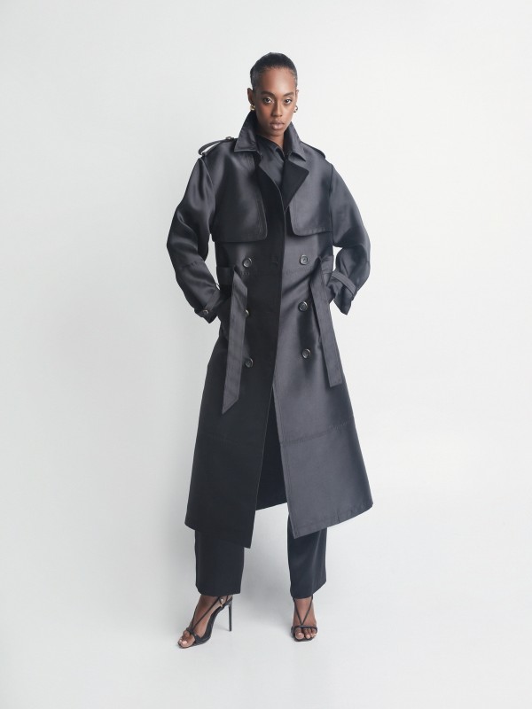 Muva double breasted trench coat 