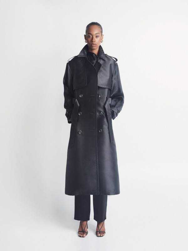 Muva double breasted trench coat 