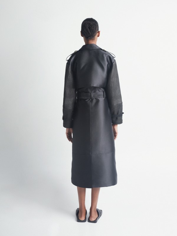 Muva double breasted trench coat 